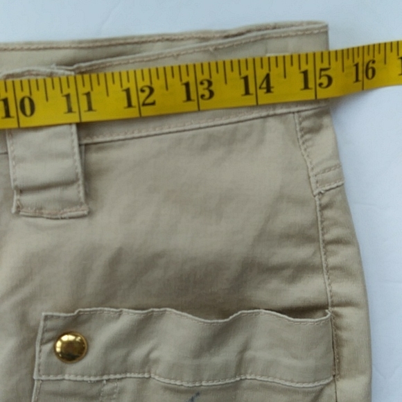 Gazoz Jeans Cargo Shorts Junior 9/10 Tan - Picture 10 of 12